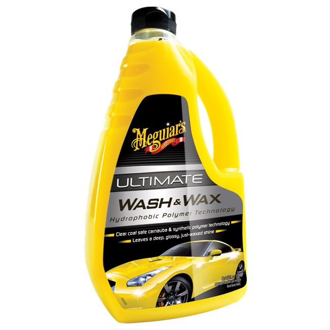 Meguiar's Ultimate Wash & Wax - luxusní, nejkoncentrovanější autošampon s příměsí karnauby a polymerů, 1420 ml