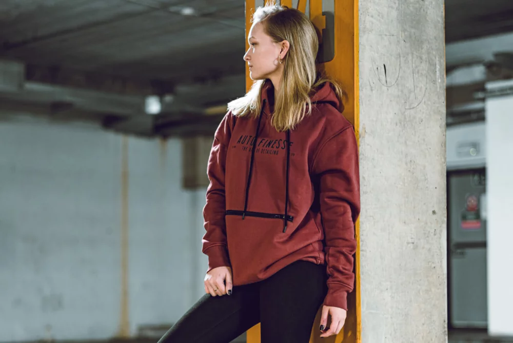 Mikina s kapucí Auto Finesse MK2 Essentials červená velikost M - foto 2