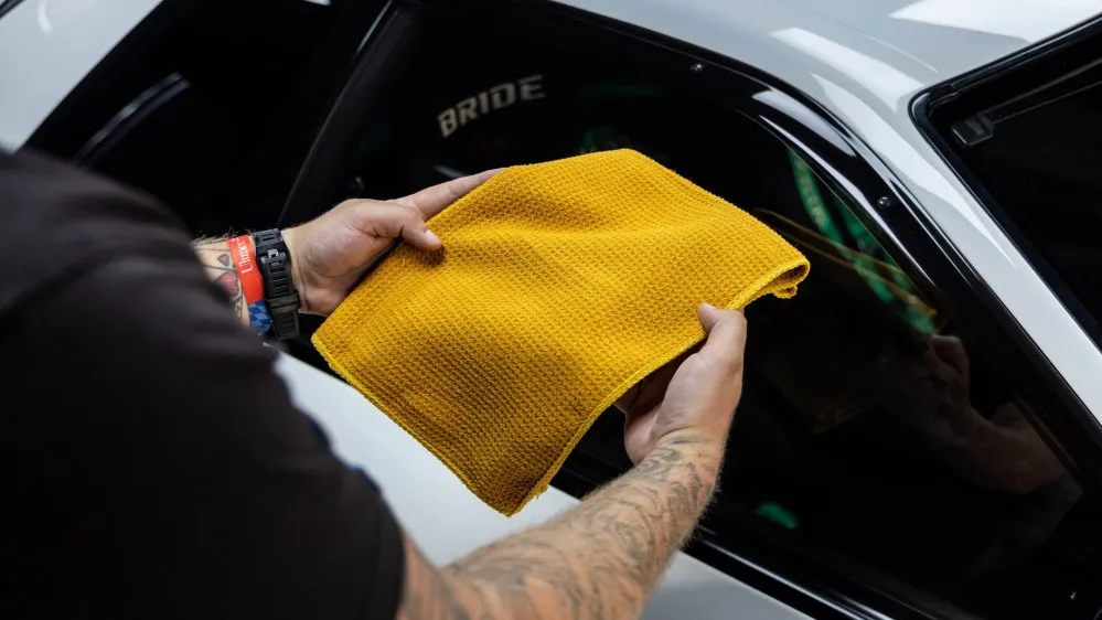 Extra jemná utěrka na okna Auto Finesse Superior Waffle 40 x 60 cm - foto 4