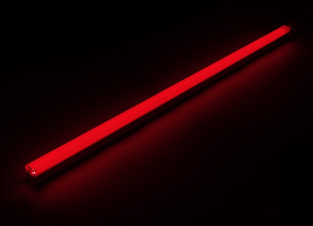 Modulové LED svietidlo 117 cm, farba: červená