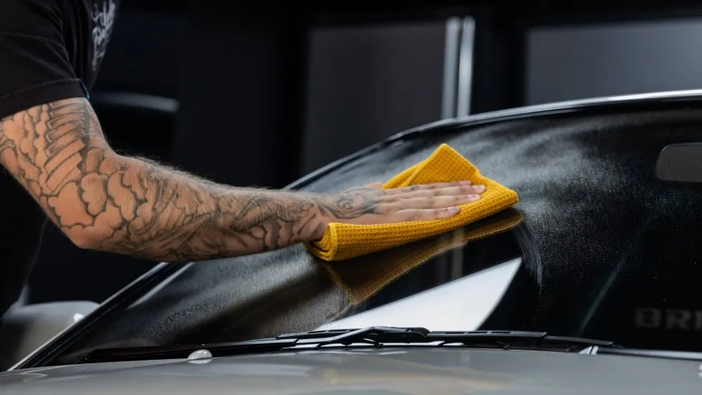 Extra jemná utěrka na okna Auto Finesse Superior Waffle 40 x 60 cm - foto 5