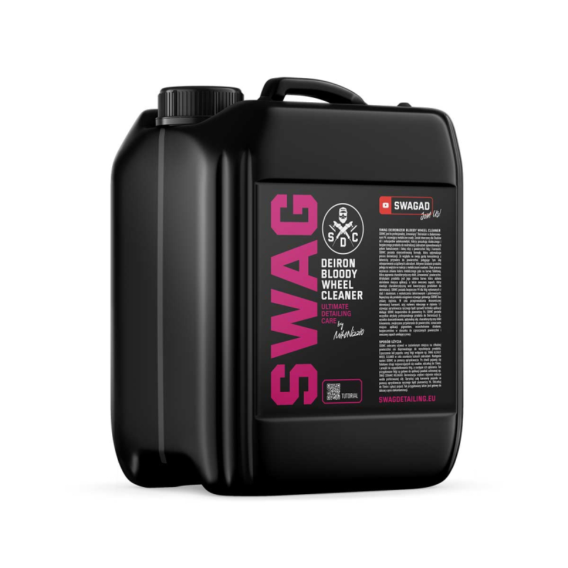 SWAG Deironizer Bloody Wheel Cleaner RTU - Odstraňovač vzdušnej hrdze, brzdového prachu a čistič diskov (5 l)
