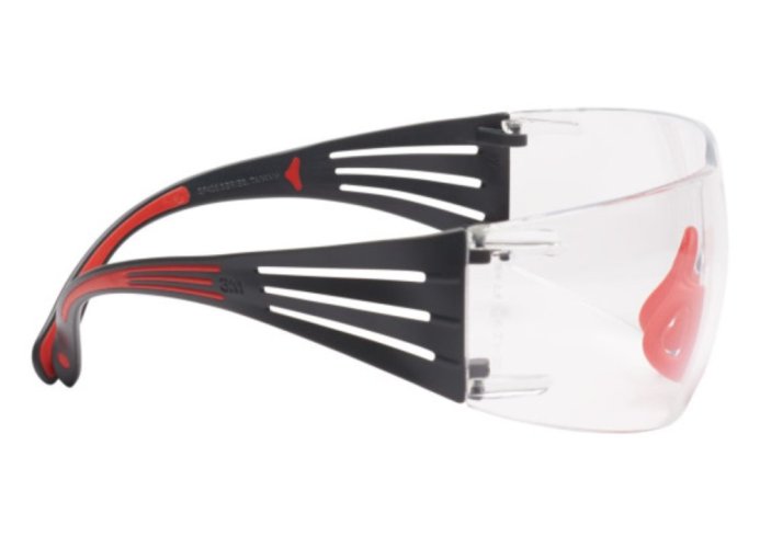 3M™ SecureFit™ ochranné okuliare rady 400, model: SF401SGAF-RED-EU, farba zorníka: číra