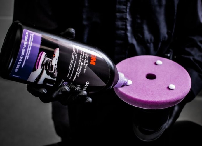 3M™ Perfect-It™ Random Orbital Fine Foam Pad - leštiace kotúče, penové, fialové, 2 ks, 5" / 130 mm