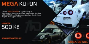 MEGA DETAIL Dárkový kupon na 500 Kč