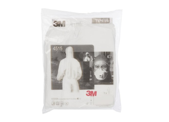 3M™ Ochranný oděv 4515, barva bílá