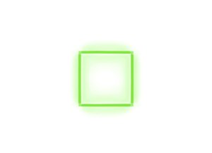 Kompletné LED štvorcové svietidlo zelené, rozmer: 1 element 117 x 117 cm