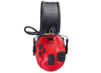 3M™ PELTOR™ SportTac Slimline elektronické chrániče sluchu s červenými a tmavozelenými krytmi