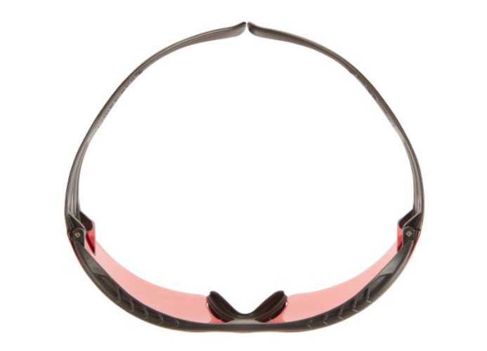 3M™ SecureFit™ ochranné okuliare rady 400, model: SF422XSGAF-BLK-EU, farba zorníka: červená