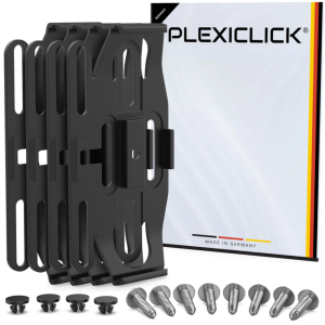 Černý držák SPZ Plexiclick V1 Black (110 mm) Černý držák SPZ Plexiclick V1 Black (110 mm)