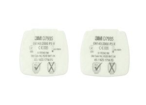 3M™ 4 kusy částicových filtrů Secure Click řady D7000, typ D7935, úroveň ochrany P3 R