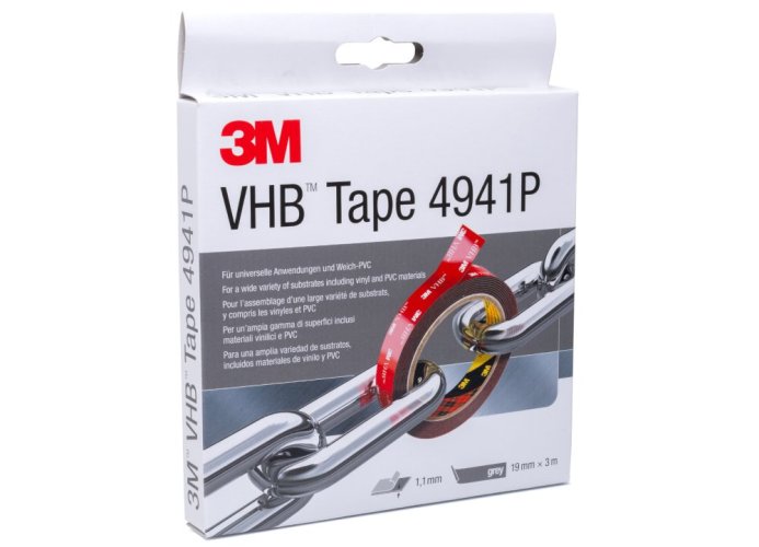 3M™ VHB™ sivá obojstranne silno lepiaca akrylová páska 4941P, 19 mm x 3 m