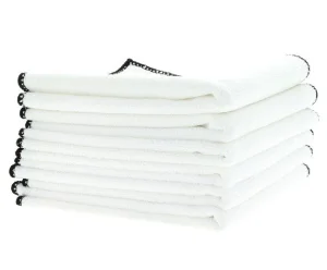 Set 6 ks mikrovláknových utěrek na čištění interiéru ValetPro bílé - 40 x 30 cm - 300 GSM