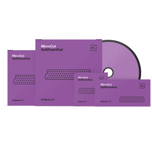 Leštící kotouč Micro Cut tvrdý pěnový fialový Koch 126x25 mm 9998320