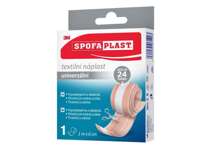 3M Spofaplast® Textilná elastická náplasť 154, 1 m × 6 cm