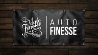 Garážová plachta s logom Auto Finesse