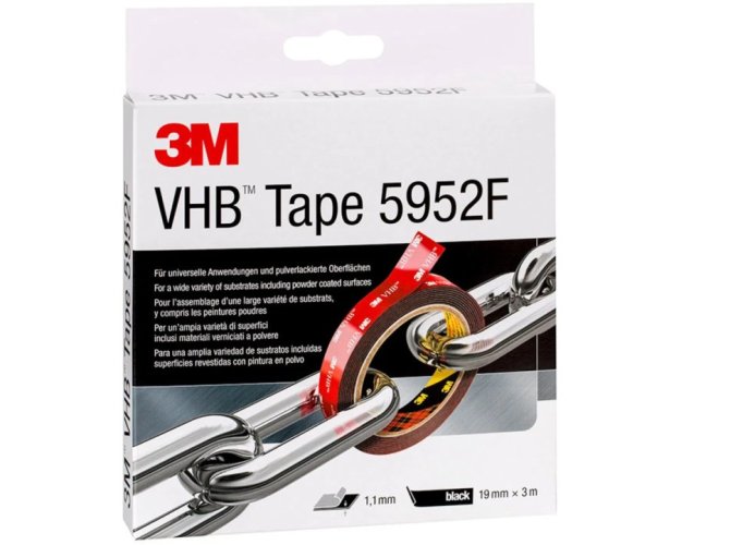 Oboustranná akrylová lepicí páska VHB černá - 3M 5952F - 19 mm x 3 m