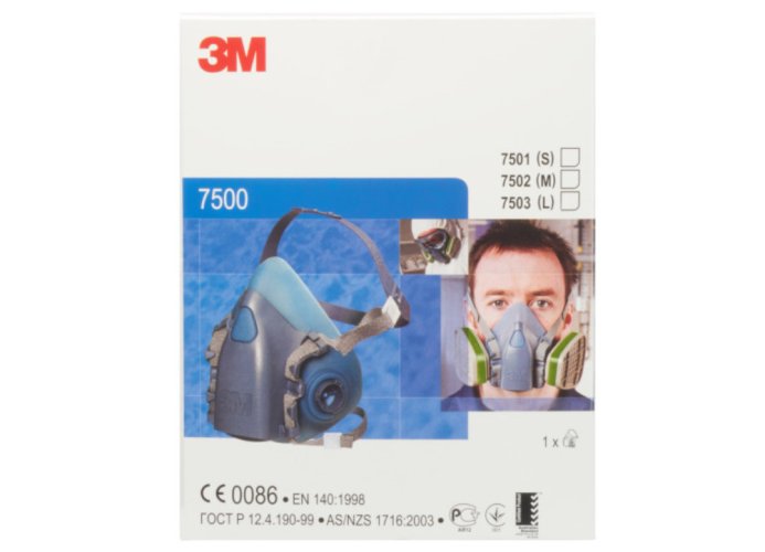 3M™ opakovane použiteľná polomaska rady 7500, veľkosť: M (7502)