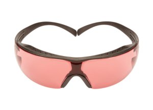 3M™ SecureFit™ ochranné okuliare rady 400, model: SF422XSGAF-BLK-EU, farba zorníka: červená