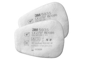 3M™ 2 kusy časticových filtrov rady 5000, typ 5935, úroveň ochrany P3R