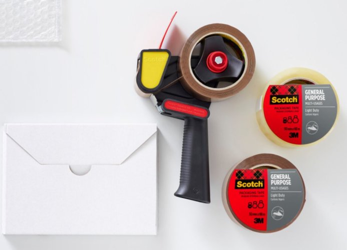 3M Scotch® odvíječ balicí pásky + 2 role Scotch® univerzální pásky 50mm x 66m
