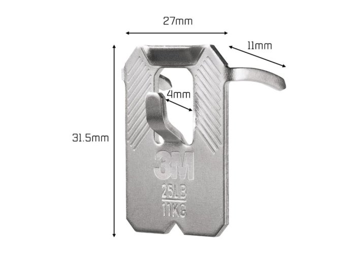 3M™ CLAW™ ručne zatláčací háčik na sadrokartón balenie 2 ks, nosnosť 11 kg