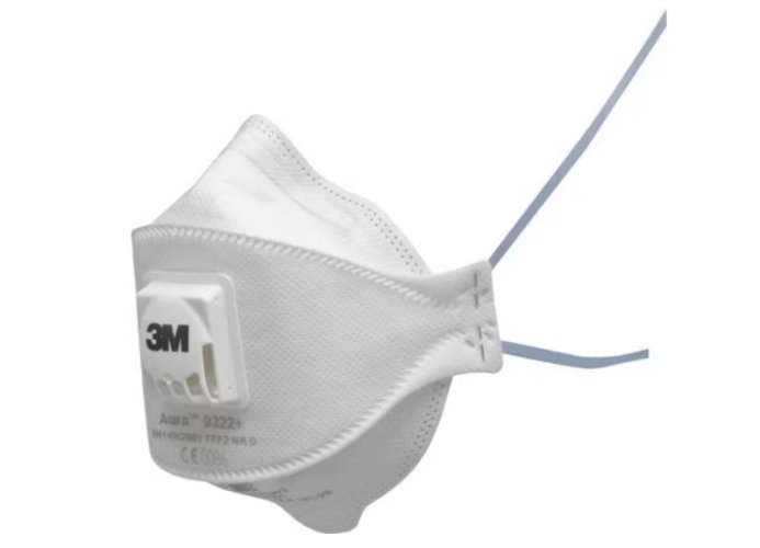 3M Aura filtračná polomaska (respirátor) s ventilom FFP2 (9322+)