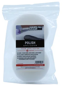 Aplikátor na leštěnku a čistič laku (tvrdší pěna) - ValetPro White Polish Applicator