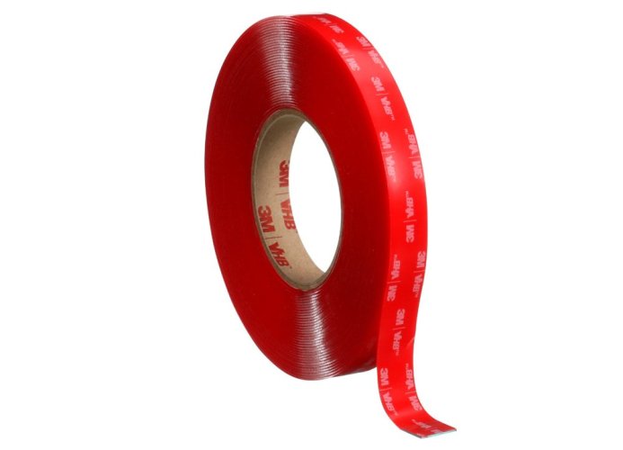 3M™ VHB™ Obojstranná silno lepiaca akrylová páska 4910F, transparentná, 12 mm x 33 m