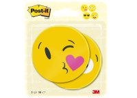 3M Post-it® bločky s výsekom, dizajn smajlíka, 70 x 70mm, 30 lístkov