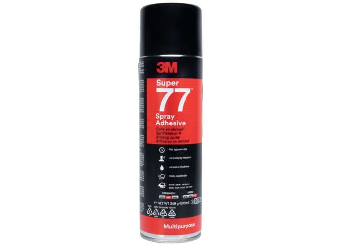 Víceúčelové sprejové lepidlo - 3M Super 77 - 500 ml
