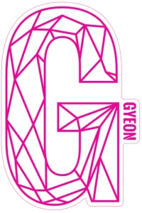 Наклейка Gyeon G Рожева 200x131.3 мм