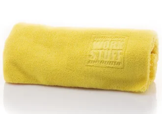 Ściereczka polerska do wosków i detailerów Work Stuff Gentleman Basic żółta - 40 x 40 cm - 350 GSM