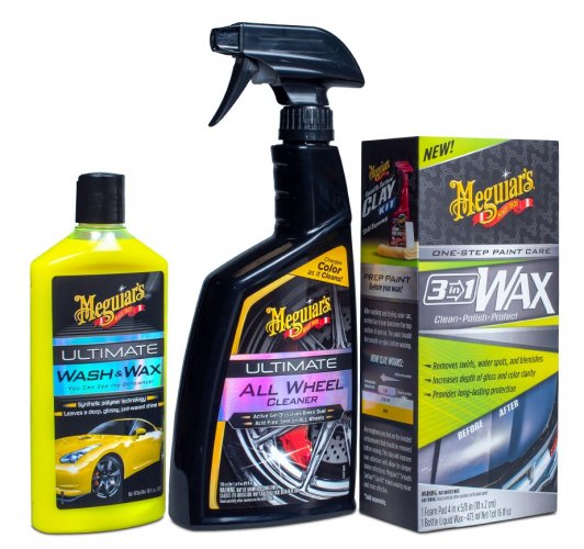 Sada péče o exteriér - mytí, čištění a voskování - Meguiar's Essentials Car Care Kit