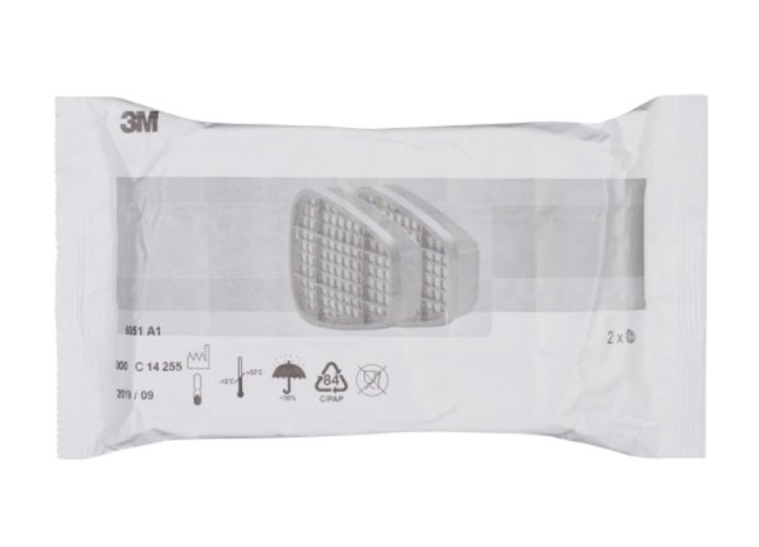 3M™ sada 2 kusov filtrov proti plynom a výparom rady 6000, prevedenie: 6054, úroveň ochrany K1