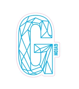 Gyeon G Наклейка Синя 100x65.6 мм