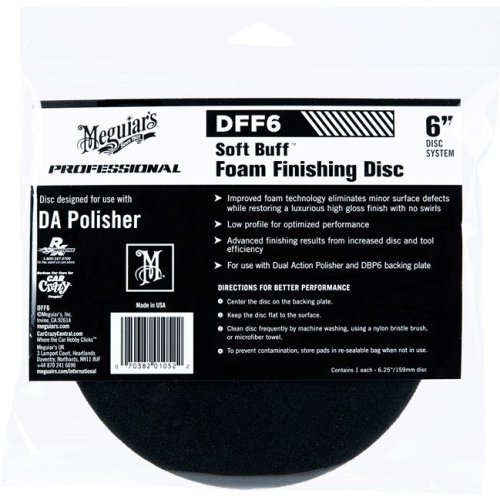Meguiar's Soft Buff Foam Finishing Disc 6" - фінішний і восковий диск для DA полірувальної машини (м'який), 6 дюймів