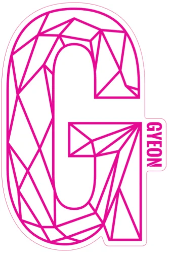 Наклейка Gyeon G Рожева 200x131.3 мм