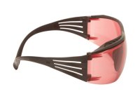 3M™ SecureFit™ ochranné okuliare rady 400, model: SF422XSGAF-BLK-EU, farba zorníka: červená