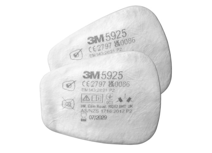 3M™ 2 kusy částicových filtrů řady 5000, typ 5925, úroveň ochrany P2R