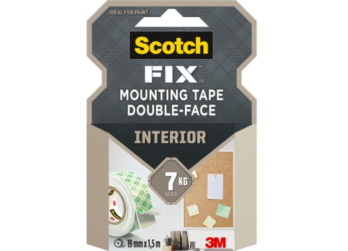 3M™ Scotch® oboustranná montážní páska do interiéru, 19 mm x 1,5 m