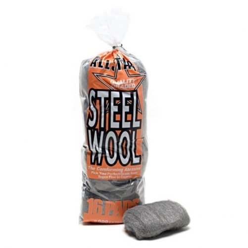 Extra Fine Steel Wool - ocelová vlna pro leštění kovů, extra jemná, 16 ks