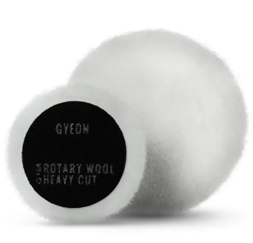Agresivní vlněný kotouč na lak pro rotační leštičku - Gyeon Q2M Rotary Wool Heavy Cut - 80 mm