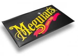 Meguiar's PVC banner s logem a závěsnými oky - velikost 120 x 70 cm