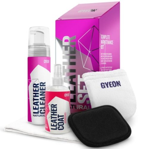 Sada pro čištění a impregnaci znečištěné kůže - Gyeon Q2M Leather Set NATURAL