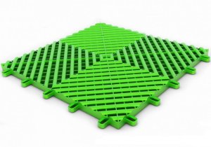 Plastová dlaždice modulární podlahy světle zelená - Maxton Floor - 33x33 cm