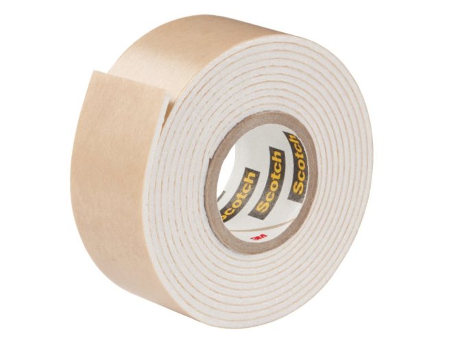 3M™ Scotch® obojstranná penová montážna páska do vlhkých priestorov, 19 mm x 1,5 m