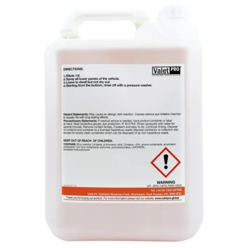 Aktivní předmytí karoserie (citrusový koncentrát) - ValetPro Citrus Pre Wash - 5 l