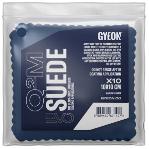 Sada 10 ks Mikrovláknová utěrka na keramiku Gyeon Q2M Suede EVO (10 x 10 cm)
