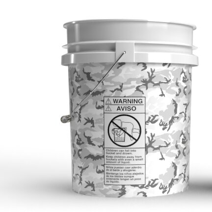Detailingový kbelík maskáčový šedý - Magic Bucket - 20 l